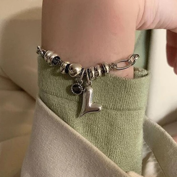 STERLING SILVER HEART BRACELET, NICE BRACELET, CUTE BRACELET - Picture 4 of 4